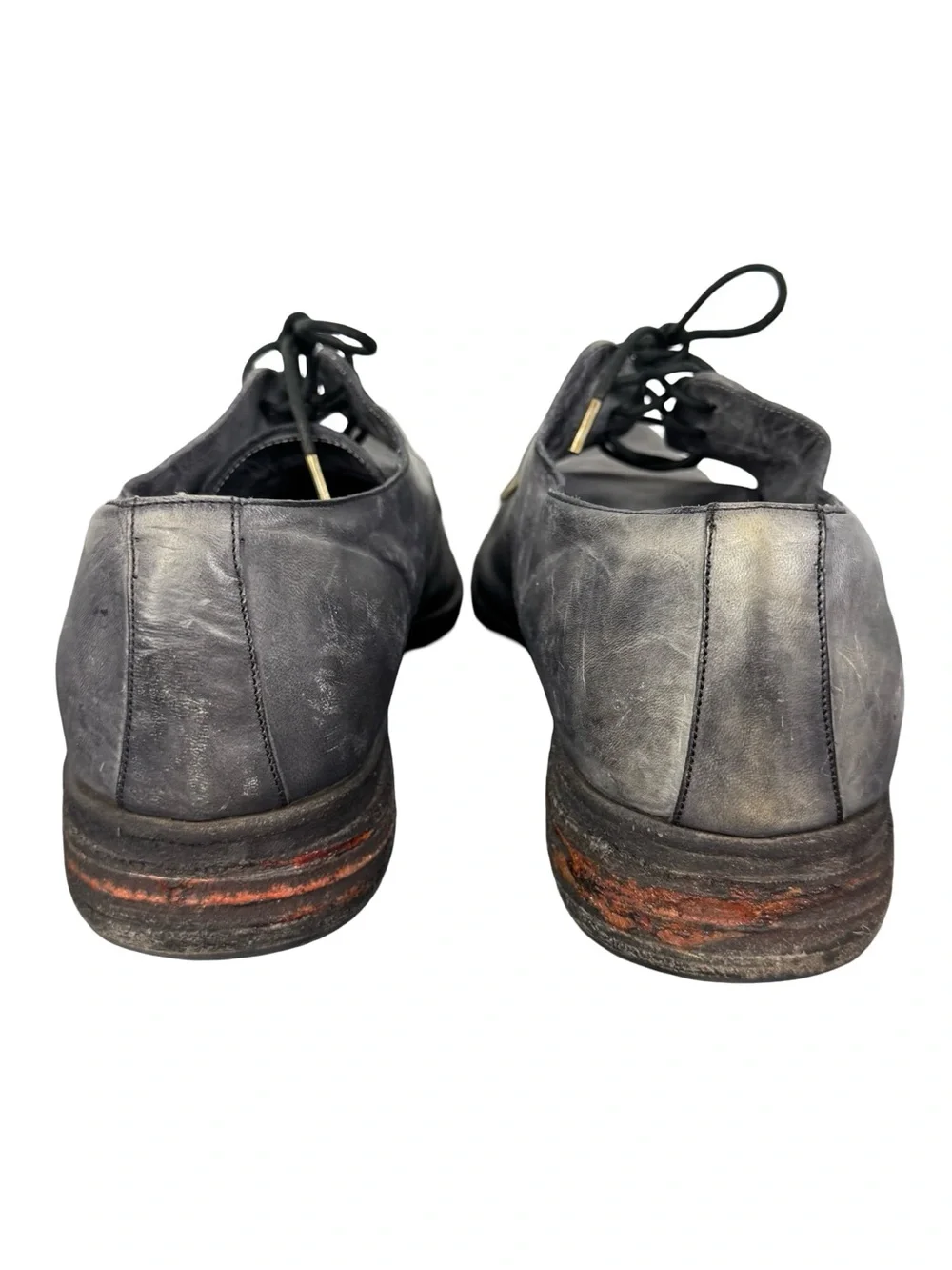 A Diciannoveventitre A1923 Derby Shoes SS6 Horse Leather Oiled (Grigio) Gray 45